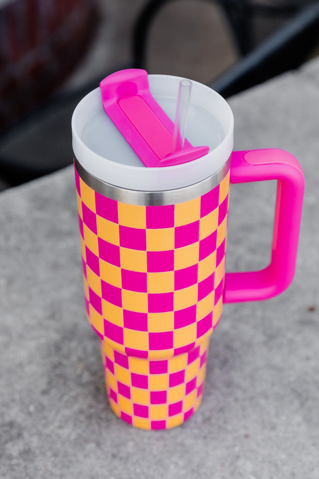 RED, PINK, & GREEN CHECKER CUPS – Bonjour Fête
