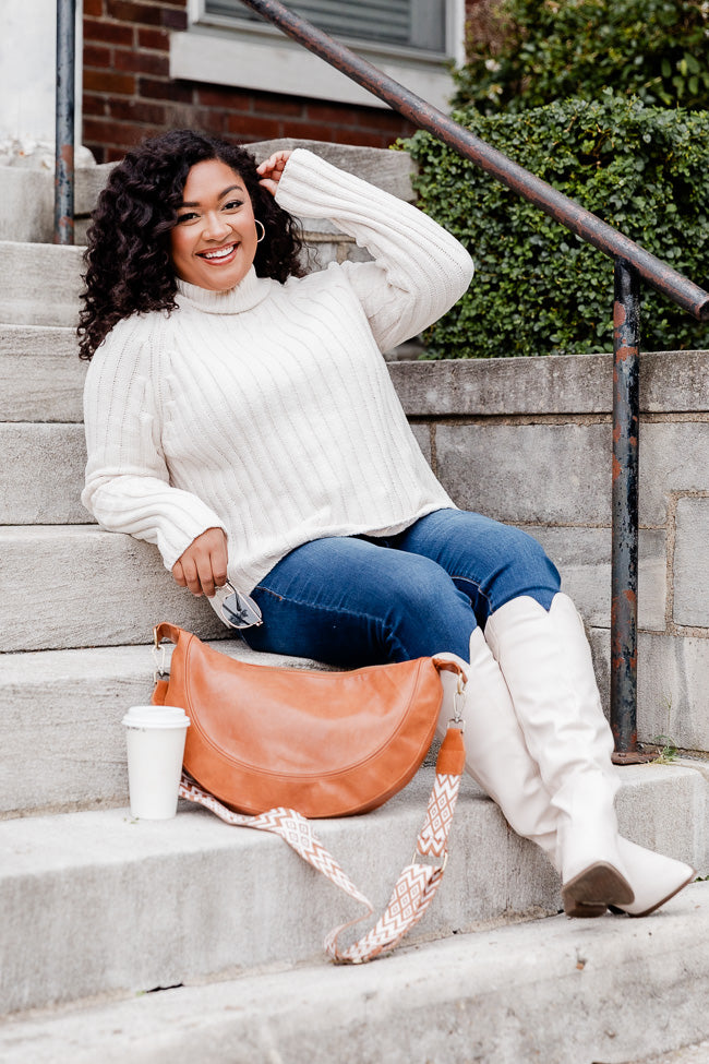 Chenille shop white sweater