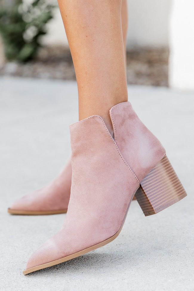 Ava Taupe Classic Pointed Bootie FINAL SALE