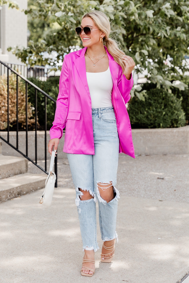 Blush clearance blazer outfit