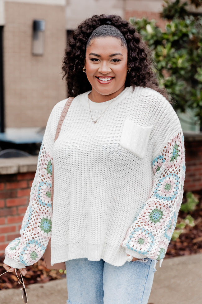 Ivory 2024 crochet cardigan