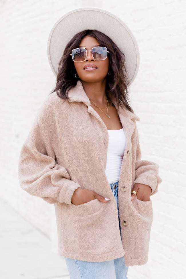 Oversized clearance teddy jacket