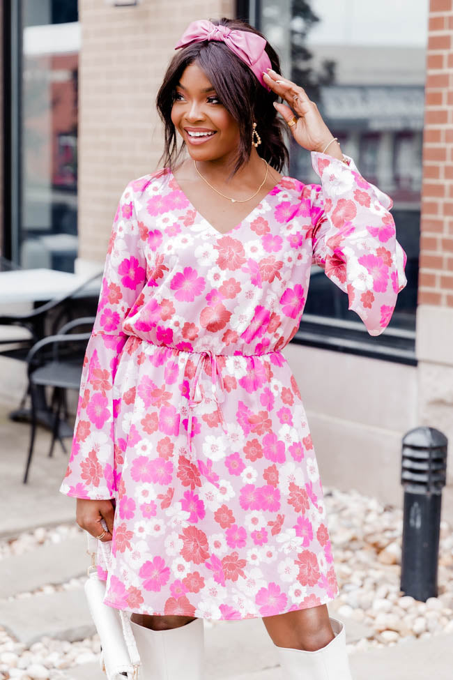 In Your Love Pink Floral Mini Dress FINAL SALE – Pink Lily