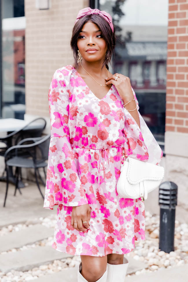 In Your Love Pink Floral Mini Dress FINAL SALE
