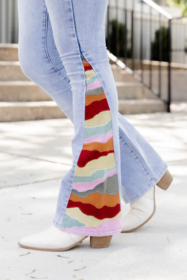 Serape sales flare jeans