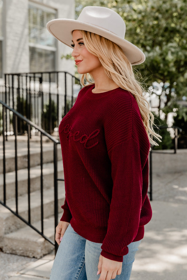 Burgundy 2025 red sweater