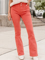 Can't You See Burnt Orange High Waist Flare Jeans FINAL SALE