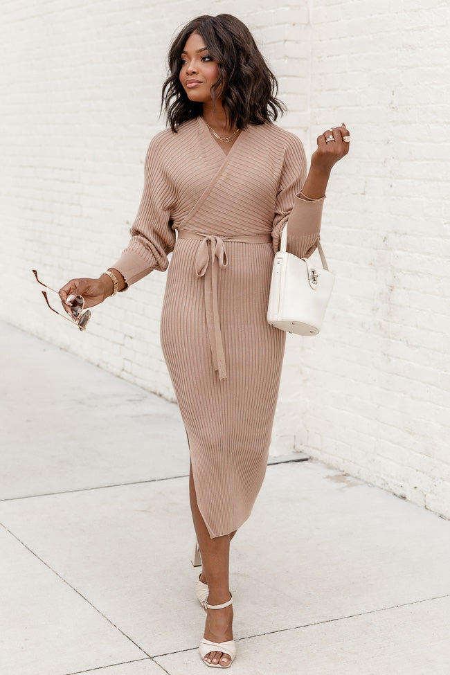 Tie up sweater dress sale