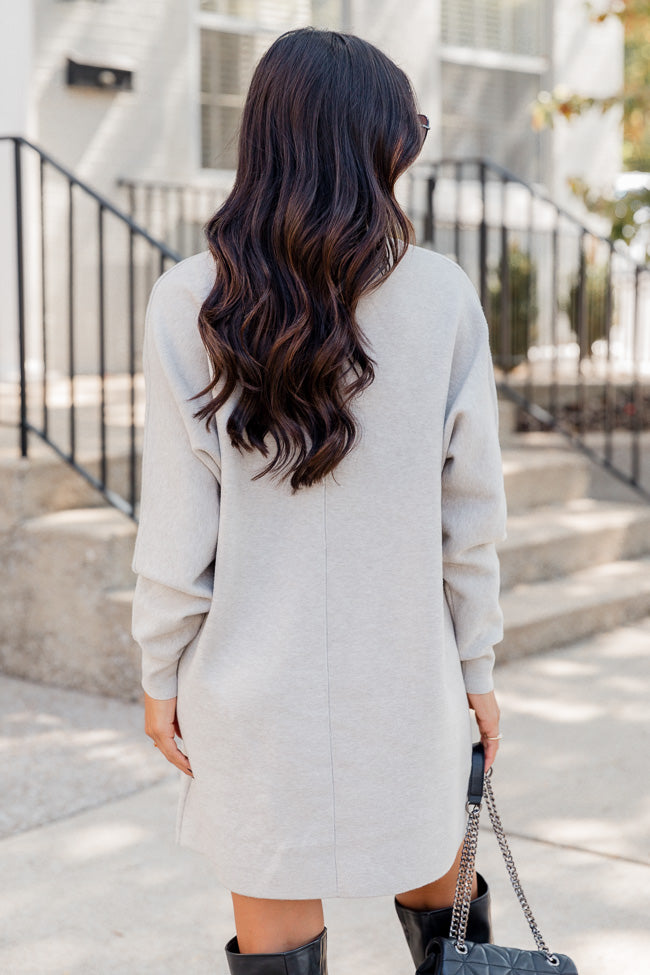 Grey turtleneck sweater outlet dress