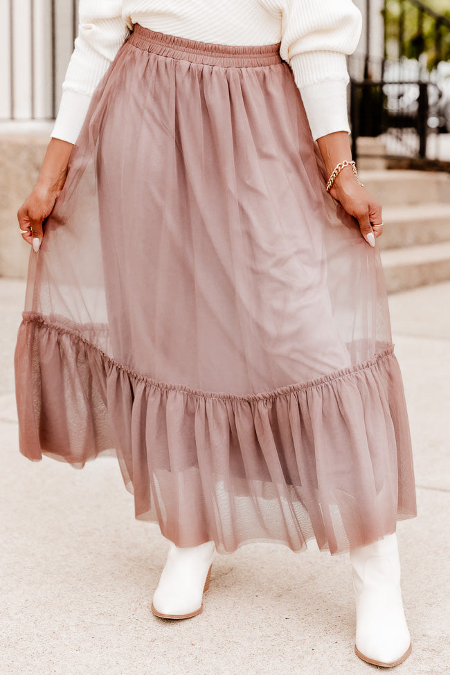 Tulle midi hotsell skirt pink