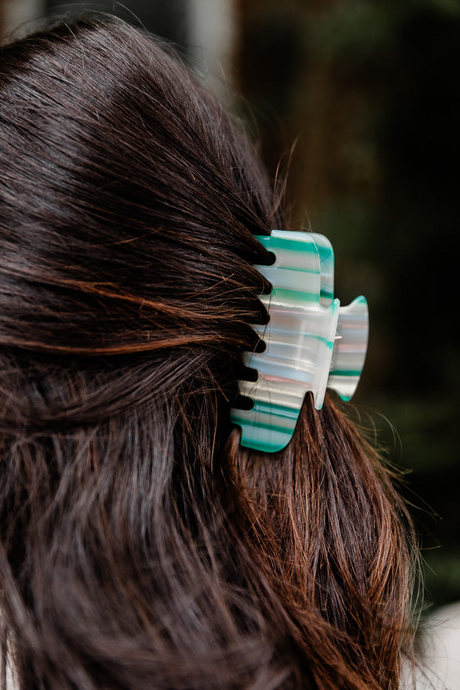 Is Something Wrong Mint And Cream Hair Clip FINAL SALE