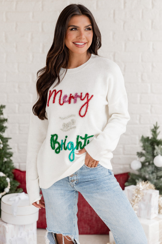 merry & bright sweater