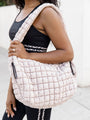 Nude Quilted Carry-All Bag