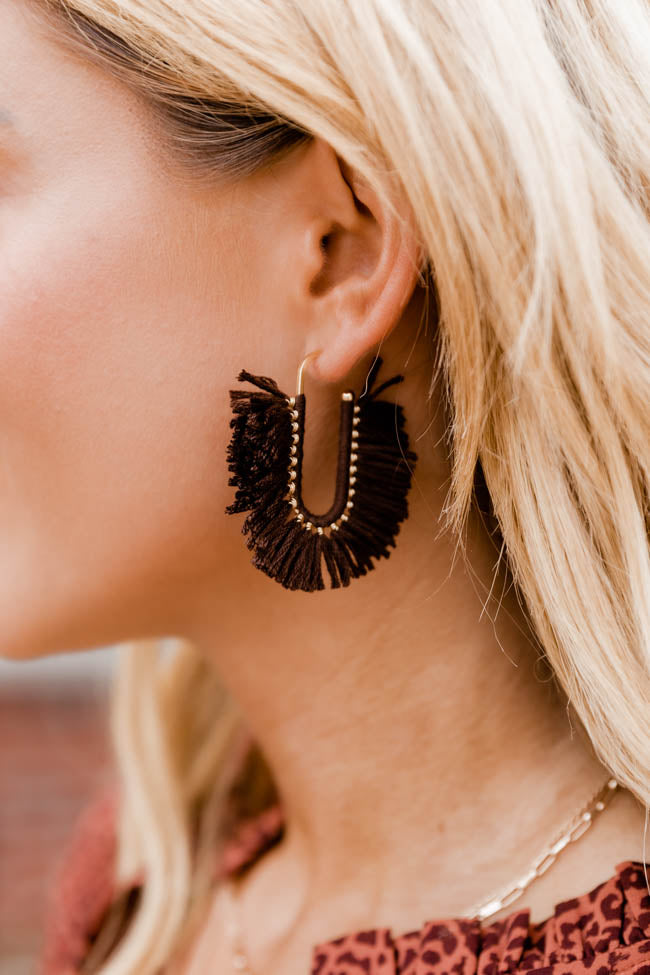 Matte Chocolate Brown Earrings – Artisan Collective Australia