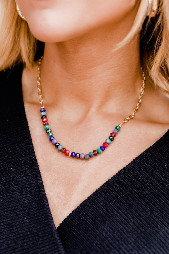Soulful Love Colorful Crystals Necklace FINAL SALE