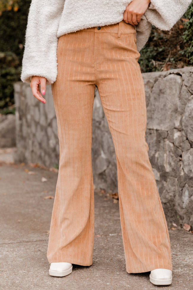 For The Occasion Camel Cord Flares