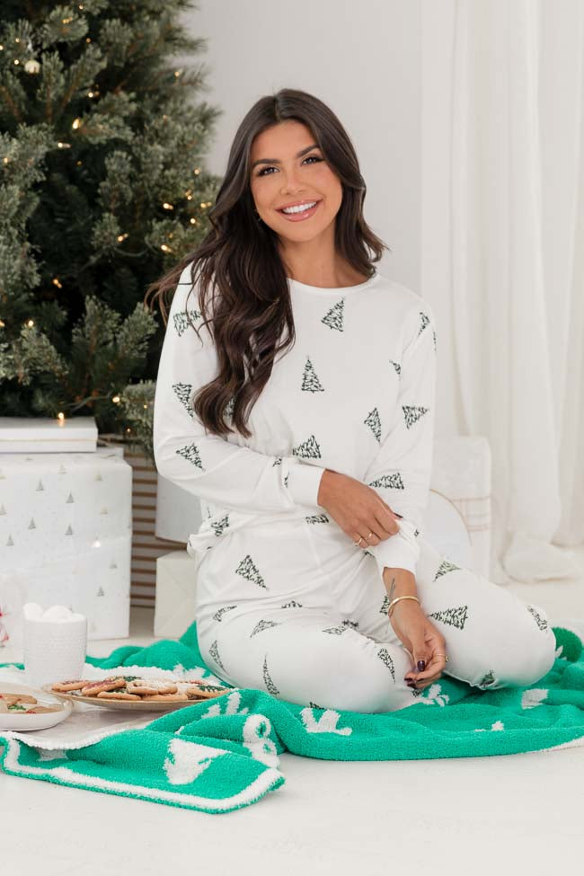 Cream 2025 christmas pajamas