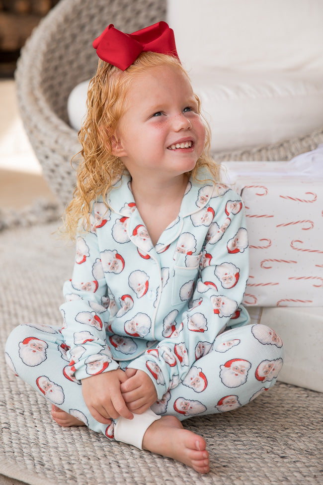 Kids Christmas Candy Cane PJ Set, Pure Cotton Pajamas