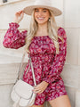 Dime A Dozen Paisley Satin Off The Shoulder Romper FINAL SALE