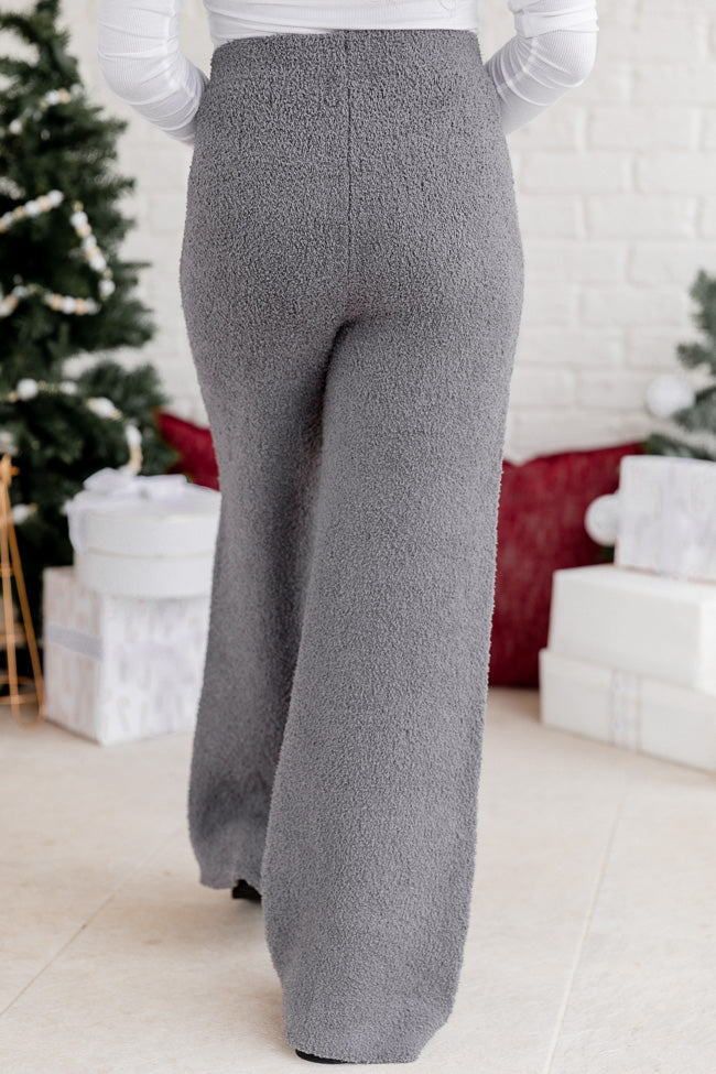 Movies And Chill Fuzzy Charcoal Lounge Pants