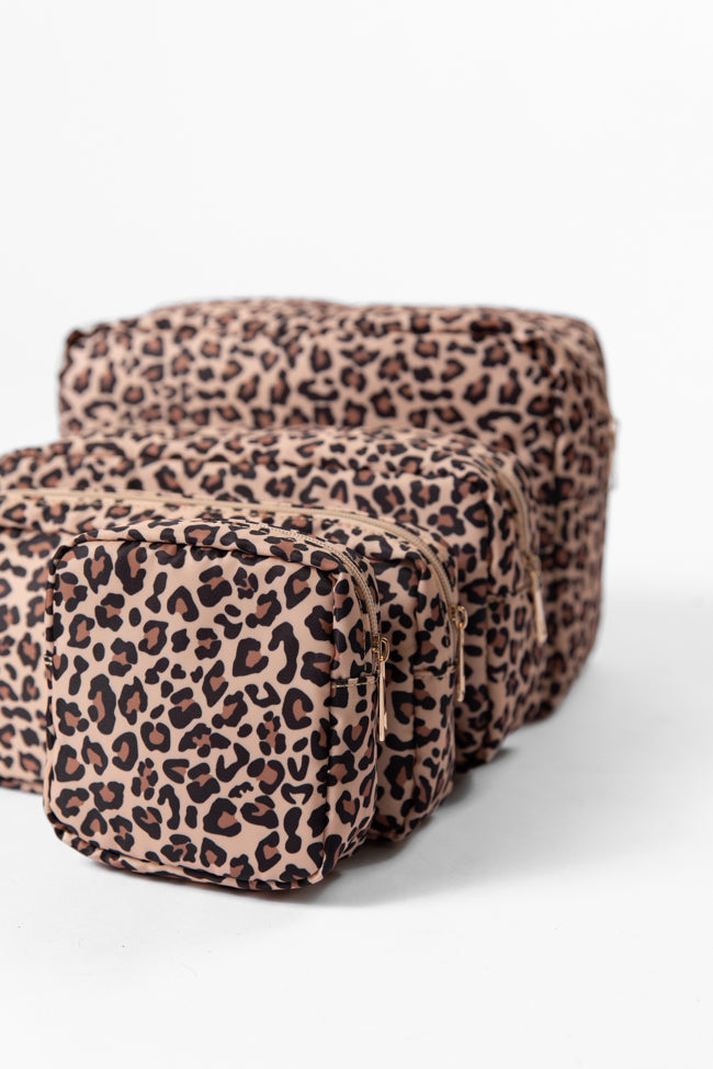 Leopard Travel Pouch Set