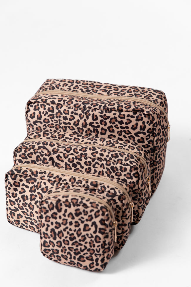 Leopard Travel Pouch Set