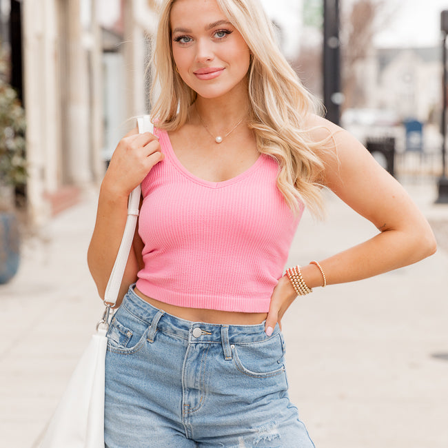 Let's Seize The Day Hot Pink Bra Top FINAL SALE