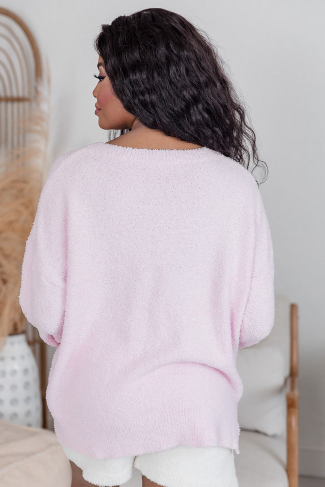 Incredibly Cozy Pink Fuzzy Sweater