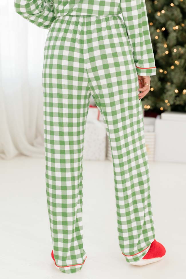 Making A List Green Plaid Pajama Bottoms FINAL SALE