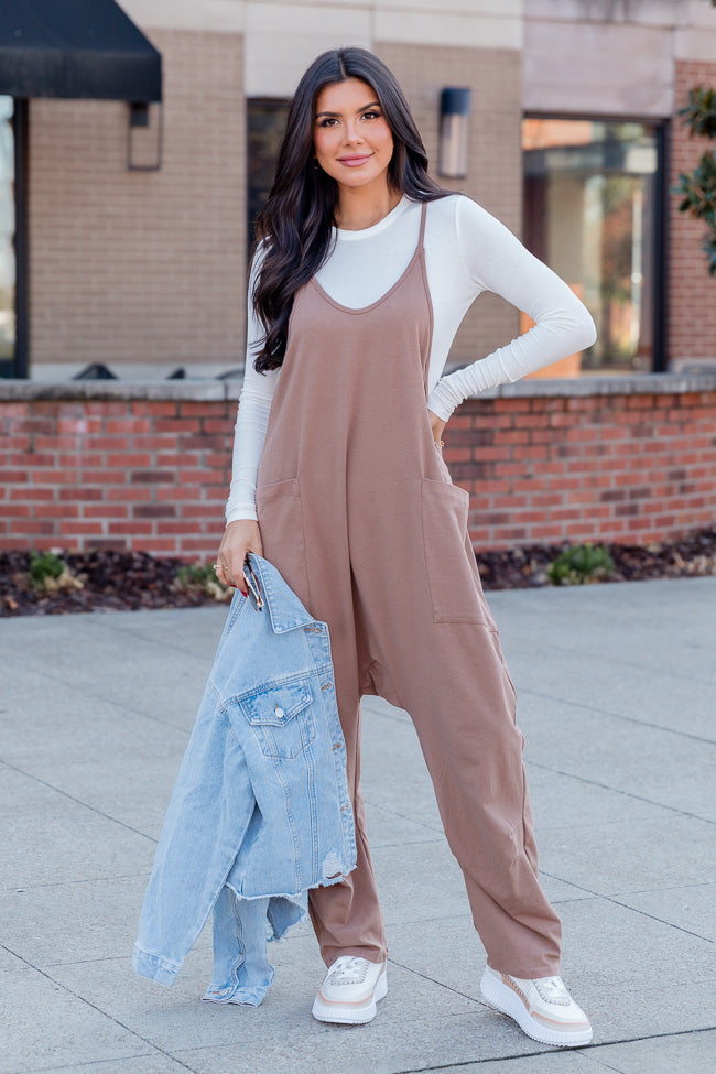 Day In The Life Dark Mocha Jumpsuit