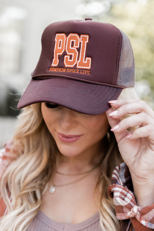 PSL Brown Trucker Hat FINAL SALE