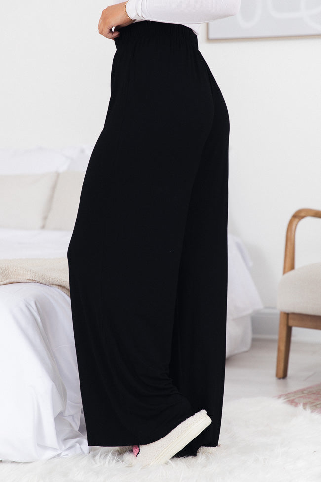 What You Have Black Flowy Lounge Pants