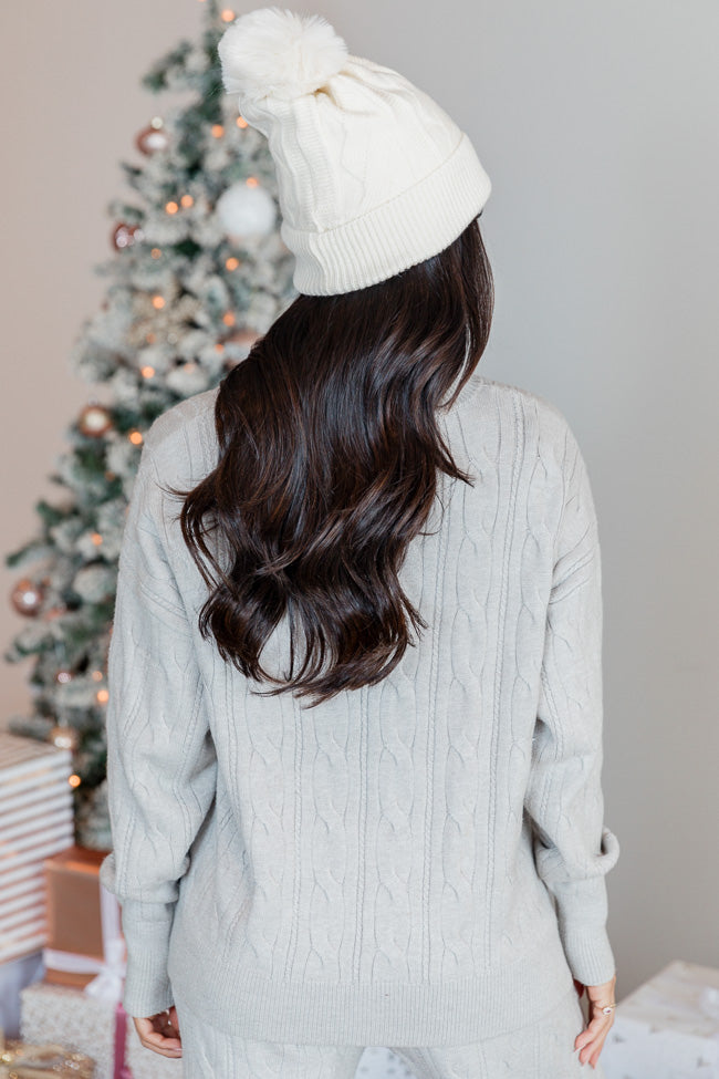 Forever Winter Cable Knit Lounge Top