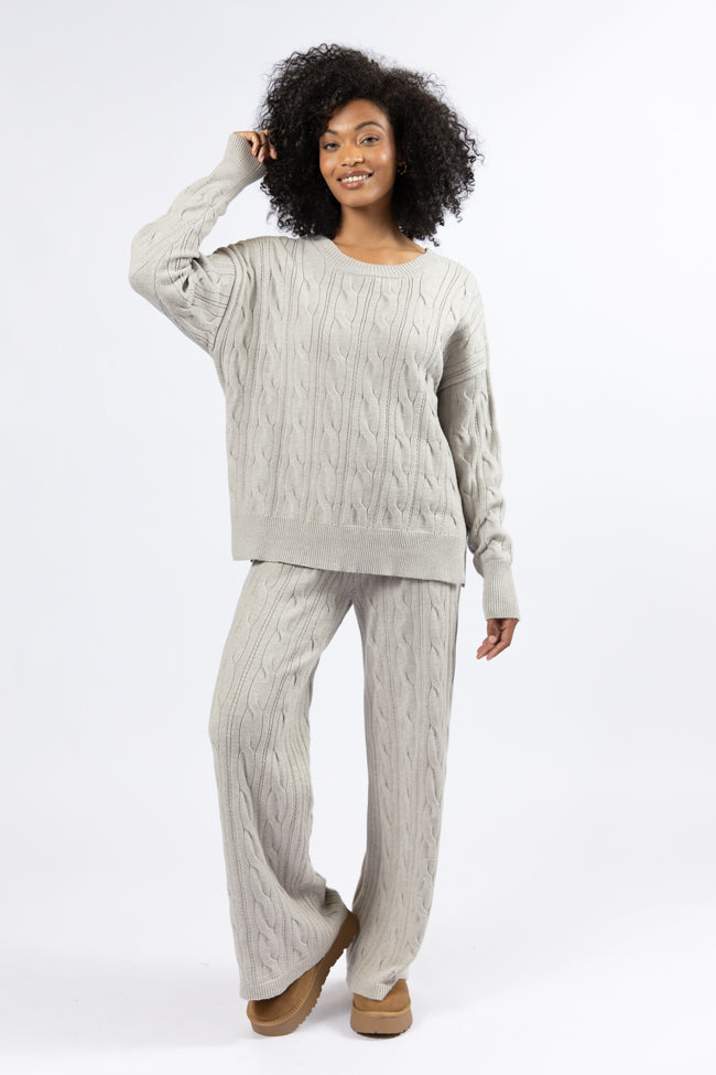 Forever Winter Cable Knit Lounge Top DOORBUSTER