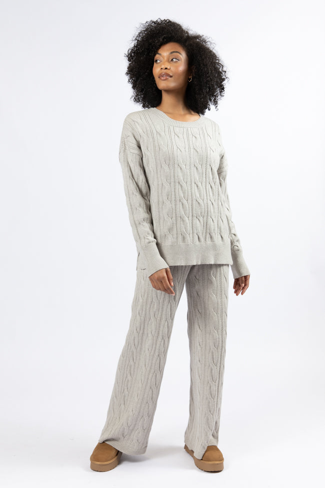 Forever Winter Cable Knit Lounge Top DOORBUSTER