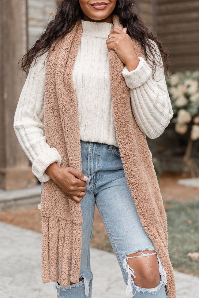 Taupe Teddy Scarf