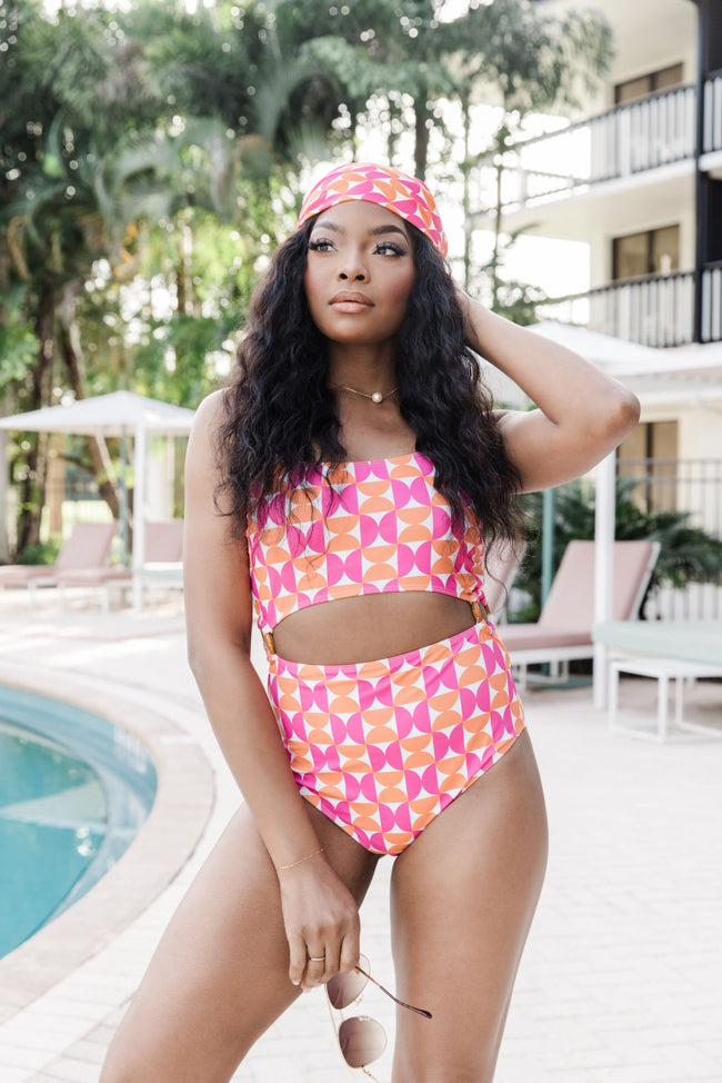 Geometric one hotsell piece swimsuit