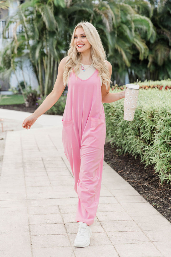 Day In The Life Bubblegum Pink Jumpsuit
