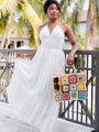 Take A Breath White Tiered Smocked Top Maxi Dress FINAL SALE