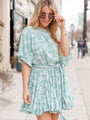 Brunch Plans Green Rope Detail Dress FINAL SALE