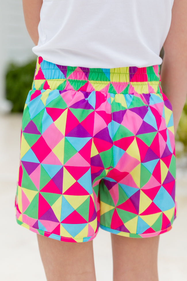 Kid's Errands To Run in Dimensional Diva High Waisted Athletic Shorts