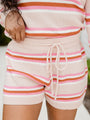 Sign Me Up Striped Lounge Shorts FINAL SALE