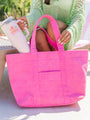 Pink Terry Cloth Tote Bag