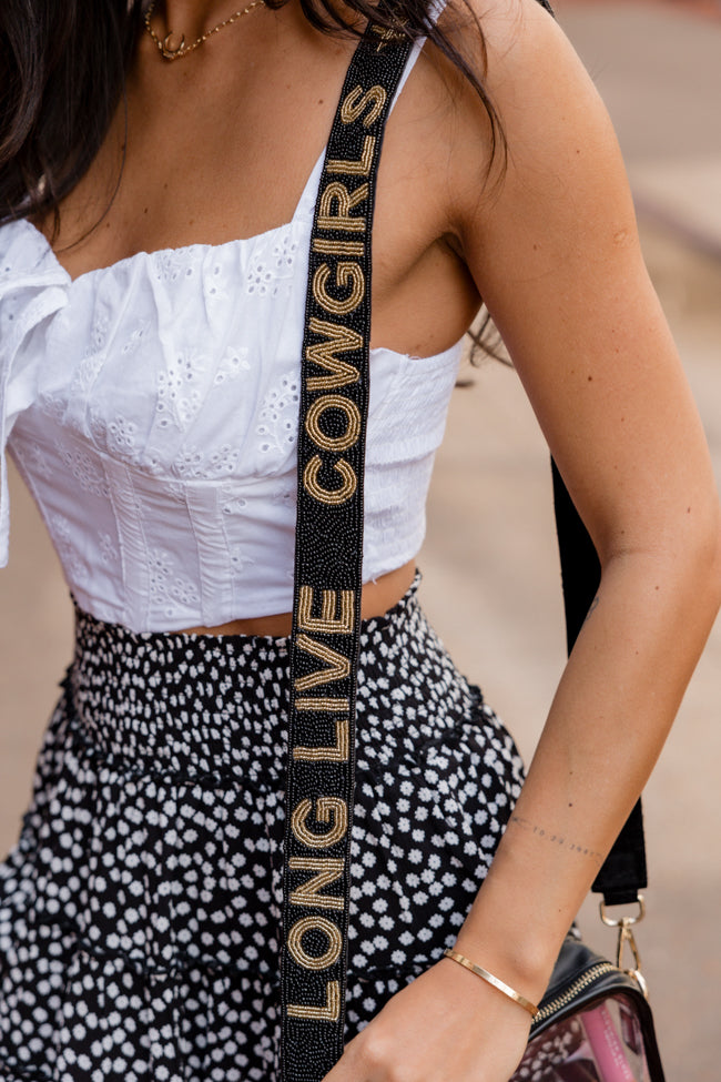 Long Live Cowgirls Beaded Bag Strap