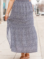 A Beautiful Day Navy Printed Maxi Skirt