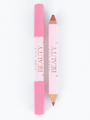 Pink Lily Beauty Double Bloom Dual Lipstick and Lip Liner - Pretty in Pink Lily