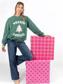 Rockin' Around Bows Pine Needle Green Graphic Sweatshirt DOORBUSTER