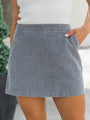 Inside Scoop Grey Washed Corduroy Skort