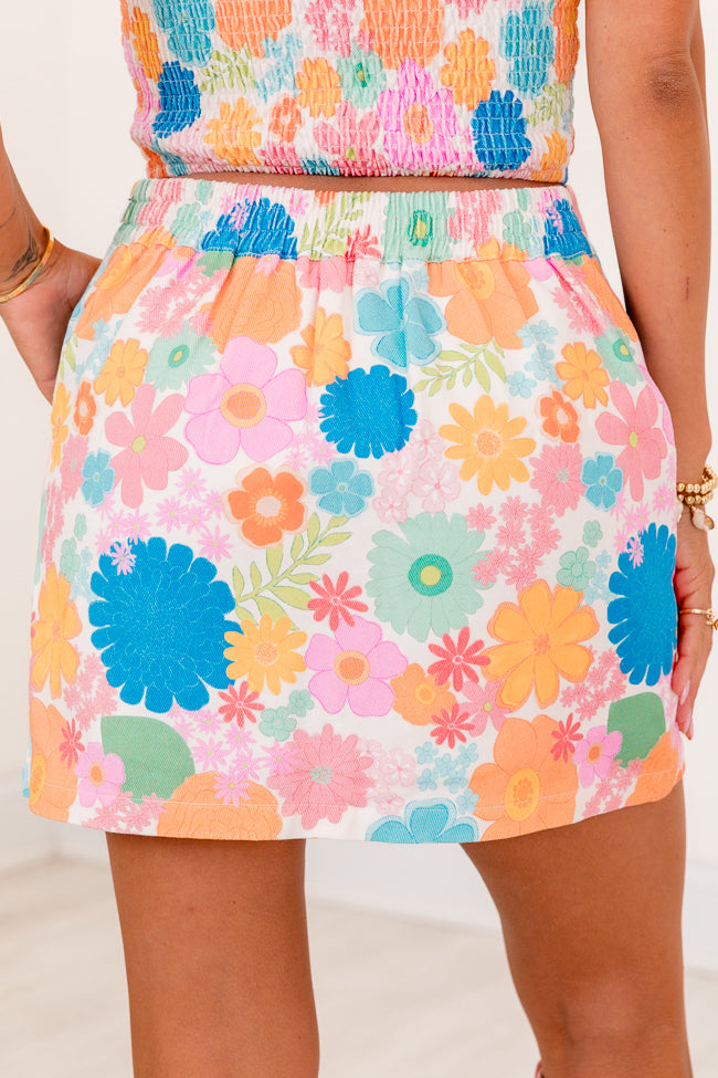 Botanical Blossoms Floral Skort FINAL SALE