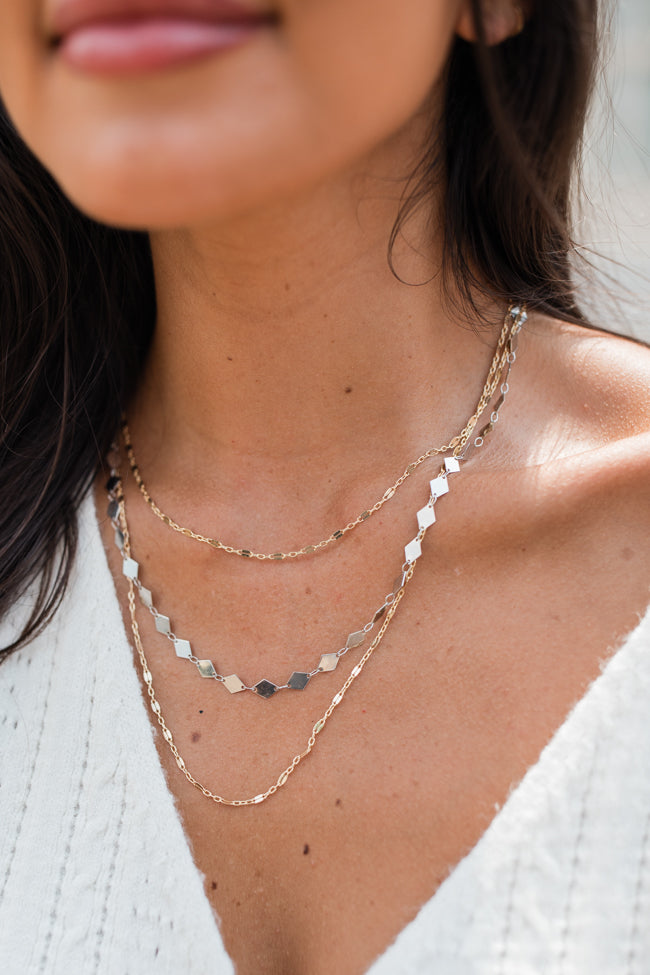 Layering Gold & Silver Necklace